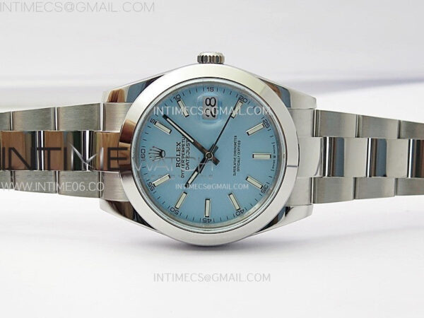 DateJust 41 126300 SS BP 1:1 Best Edition Ice Blue Dial on Oyster Bracelet – Bild 3