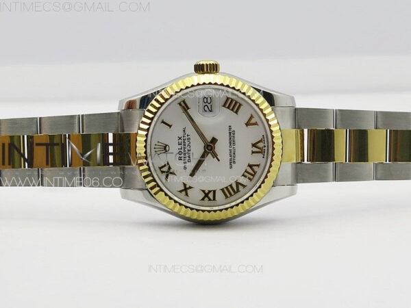 DateJust 31mm 178271 SS/YG APSF Best Edition White Dial Roman Markers on Oyster Bracelet A2824 – Bild 3