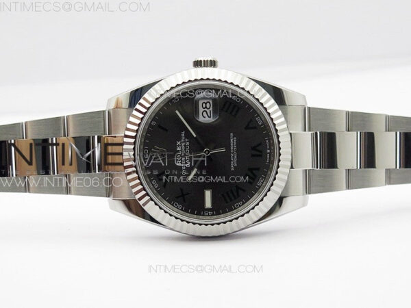 DateJust 41 126334 NTF 1:1 Best Edition 904L Steel Gray Roman Dial on Oyster Bracelet VR3235 – Bild 3