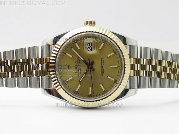 DateJust 41 126333 Wrapped SS/YG 3AF 1:1 Best Edition YG Lumed Dial on Wrapped SS/YG Jubilee Bracelet A3235 – Bild 3