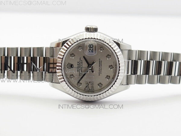 DateJust 28mm SS BP Best Edition Silver Dial XI Diamond on SS Bracelet ETA2671 – Bild 3