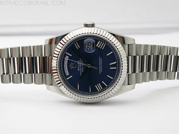 Day Date 40mm 228239 Gain Weight SS/tungsten APSF 1:1 Best Edition Blue Dial Roman Markers on SS President Bracelet A2836 – Bild 5