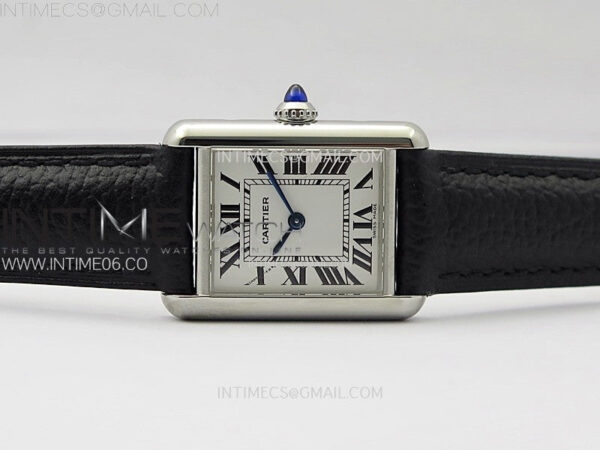 Tank Must Ladies 22mm SS AF 1:1 Best Edition White Dial on Black Leather Strap Ronda Quartz – Bild 3