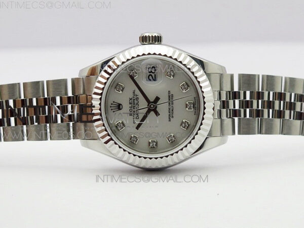 Datejust 28mm 279174 SS BP Best Edition White MOP Crystal Markers Dial on SS Jubilee Bracelet ETA2671 – Bild 3