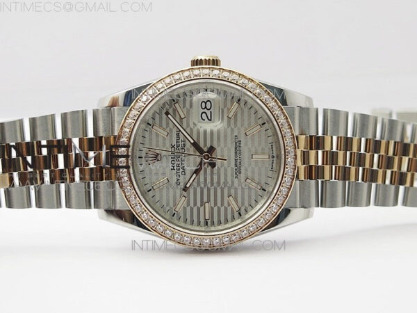 DateJust 36 SS/RG 126281 BP 1:1 Best Edition Silver Dial on Jubilee Bracelet – Bild 3