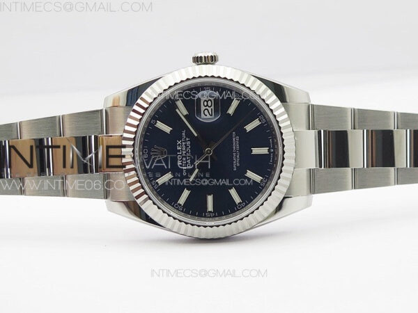 DateJust 41 126334 NTF 1:1 Best Edition 904L Steel Blue Stick Dial on Oyster Bracelet VR3235 – Bild 3