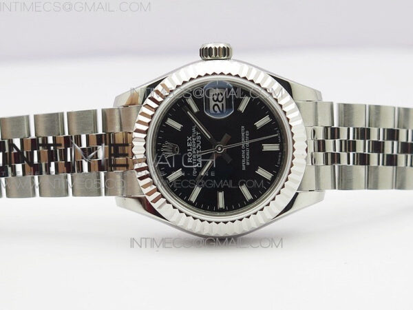 Datejust 28mm 279174 SS BP Best Edition Black Sticks Markers Dial on SS Jubilee Bracelet ETA2671 – Bild 3