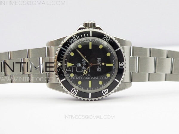 Vintage Submariner 1680 No Date SS JKF Best Edition Black Dial on SS Bracelet (Style1)A2836 – Bild 3