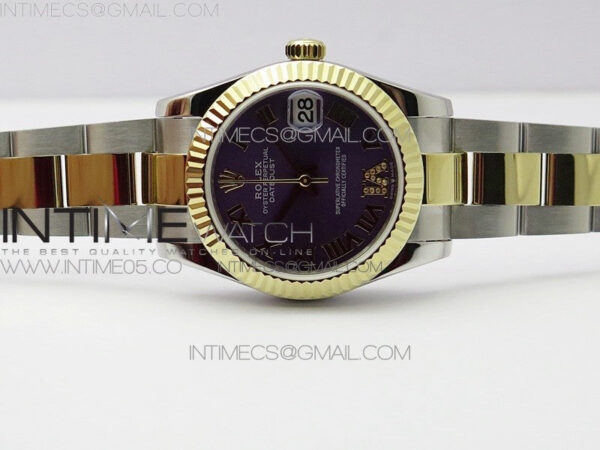 Datejust 31mm 278273 SS/YG BP Best Edition Purple Roman Markers Dial on SS/YG Oyster Bracelet – Bild 3