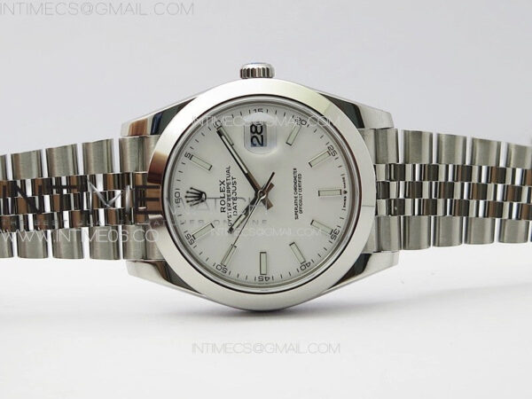 DateJust 41MM 126334 Smooth Bezel SS APSF 1:1 Best Edition White Dial on SS Jubilee Bracelet SA3235 – Bild 3