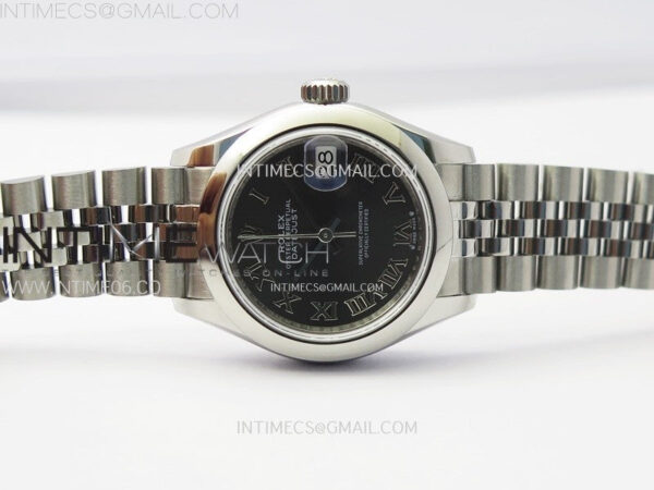 Datejust 28mm 279166 Smooth Bezel SS APSF Best Edition Gray Dial Roman Markers on SS Jubilee Bracelet NH05 – Bild 3