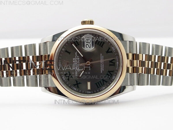DateJust 36 SS/RG 126201 BP 1:1 Best Edition Gray Dial on Jubilee Bracelet – Bild 3