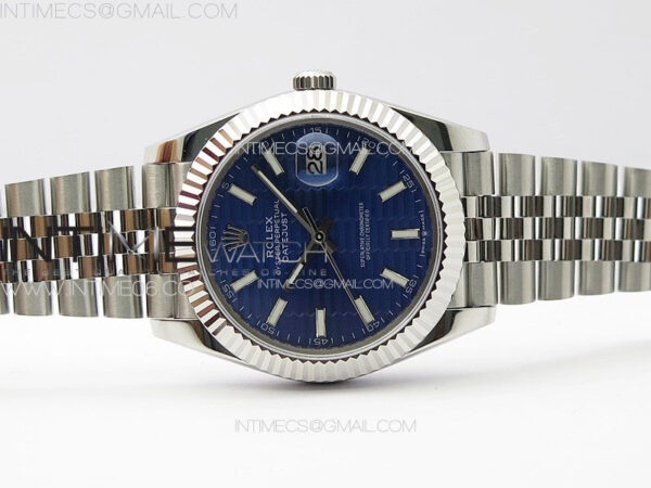 DateJust 41MM 126334 SS APSF 1:1 Best Edition Blue Fluted Dial on SS Jubilee Bracelet SA3235 – Bild 2