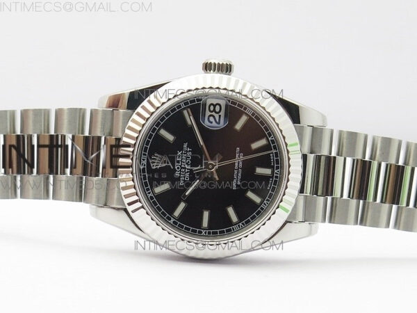 Datejust 31mm 278275 SS BP Best Edition Black Stick Markers Dial on SS President Bracelet – Bild 4