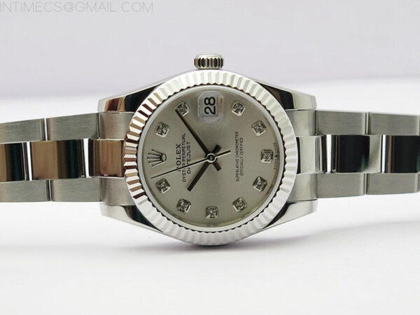 Datejust 31mm 278273 SS BP Best Edition Silver Crystals Markers Dial on Oyster Bracelet – Bild 3