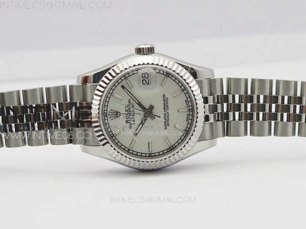 DateJust 31mm 178271 SS APSF Best Edition White Dial Sticks Markers on Jubilee Bracelet A2824 – Bild 3