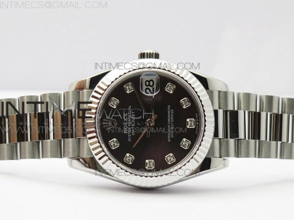 Datejust 31mm 278275 SS BP Best Edition Gray MOP Crystals Markers Dial on SS President Bracelet – Bild 3