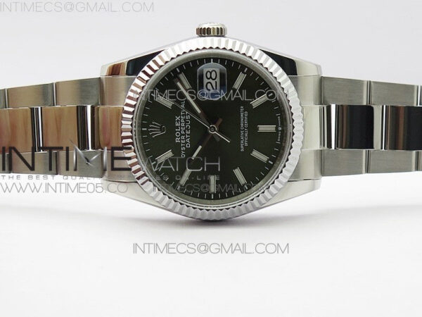 Datejust 36mm 116231 SS BP 1:1 Best Edition Green Dial Stick Markers On SS Oyster Bracelet A2824 – Bild 4