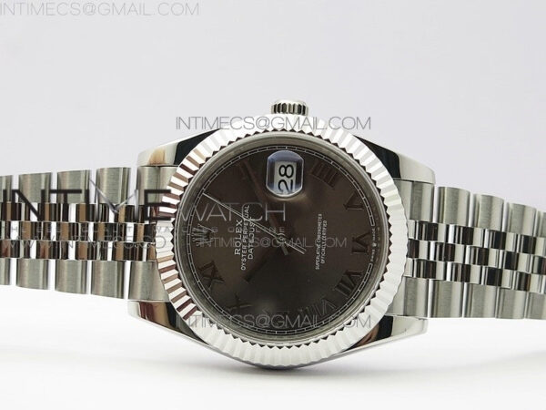 DateJust 41 126334 SS BP 1:1 Best Edition New Version Gray Roman Markers Dial on Jubilee Bracelet – Bild 3