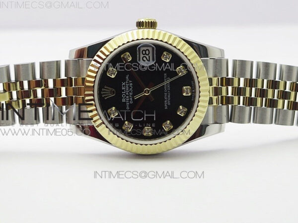 Datejust 31mm 278273 SS/YG BP Best Edition Black Diamond Markers Dial on SS/YG Jubilee Bracelet – Bild 2