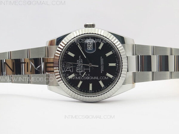 DateJust 41 126334 Clean 1:1 Best Edition 904L Steel Black Stick Dial on Oyster Bracelet VR3235 – Bild 3