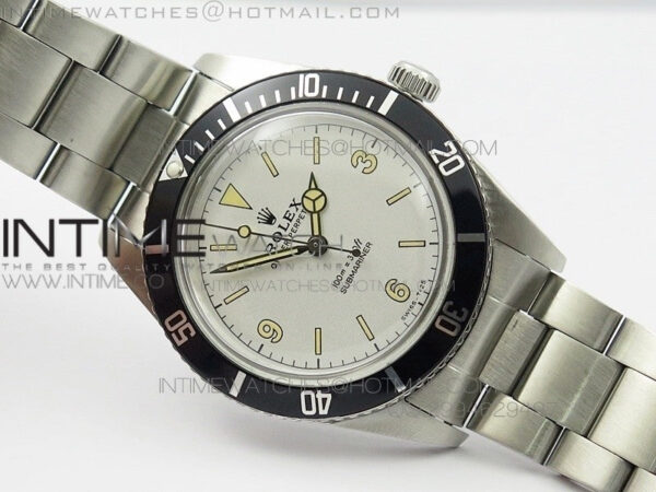 Vintage 1680 Submariner No Date SS White Dial On SS Bracelet – Bild 2