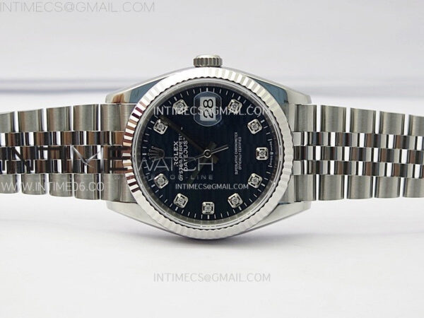 DateJust 36 SS 126234 VSF 1:1 Best Edition 904L Steel Blue Fluted Dial Diamonds Markers on Jubilee Bracelet VS3235 – Bild 2