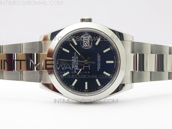DateJust 41 126300 904L SS VSF 1:1 Best Edition Blue Dial on Oyster Bracelet VS3235 – Bild 3