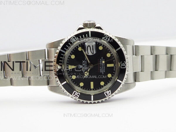 Vintage Submariner 1680 SS JKF Best Edition Black Dial on SS Bracelet (Style1) A2836 – Bild 3