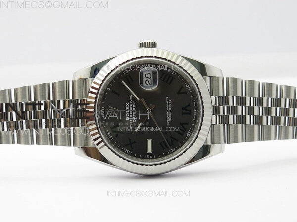 DateJust 41 126334 Clean 1:1 Best Edition 904L Steel Gray Roman Dial on Jubilee Bracelet VR3235 – Bild 3