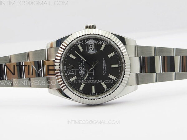 DateJust 41 126334 NTF 1:1 Best Edition 904L Steel Gray Stick Dial on Oyster Bracelet VR3235 – Bild 3