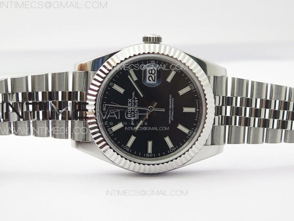 DateJust 41 126334 ZF 1:1 Best Edition 904L Steel Black Dial Stick Marker on Jubilee Bracelet A2824 (Free Key Ring) – Bild 3