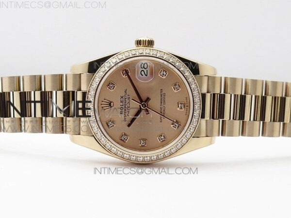 Datejust 31mm 278275 RG Dia Bezel BP Best Edition RG Crystal Markers Dial on RG President Bracelet – Bild 4
