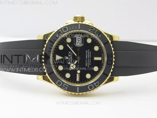 Yacht-Master 126658 YG VSF 1:1 Best Edition Black Ceramic Bezel on Oysterflex Strap VS3235 – Bild 3