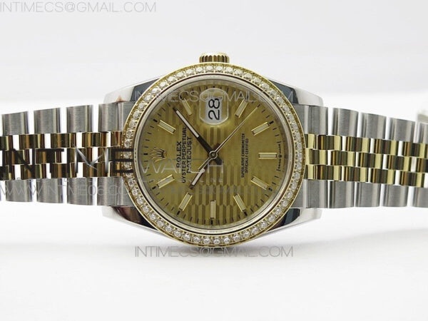 DateJust 36 SS/YG 126283 JDF 1:1 Best Edition New YG Dial on Jubilee Bracelet – Bild 3