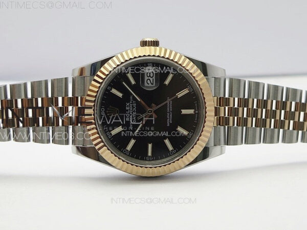 DateJust 41 126331 904L SS/RG GMF 1:1 Best Edition Black Dial On Jubilee Bracelet VR3235 – Bild 3