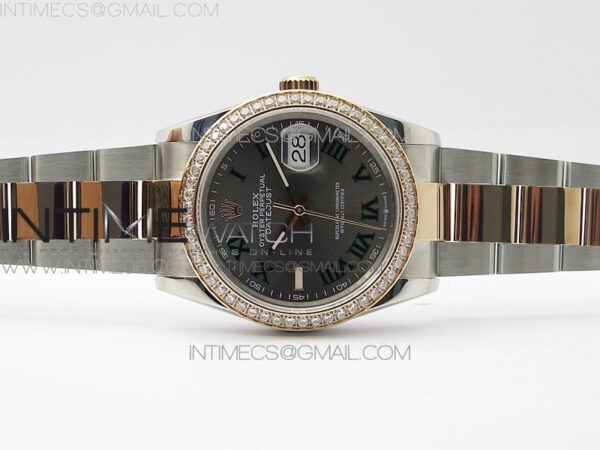 DateJust 36 SS/RG 126281 BP 1:1 Best Edition Gray Dial on Oyster Bracelet – Bild 3