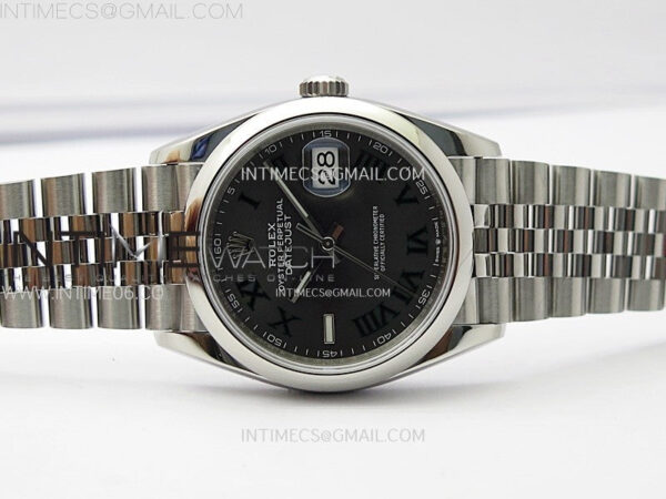 DateJust 36 SS 126200 904L Steel VSF 1:1 Best Edition Gray Dial Roman Markers on Jubilee Bracelet VS3235 – Bild 3