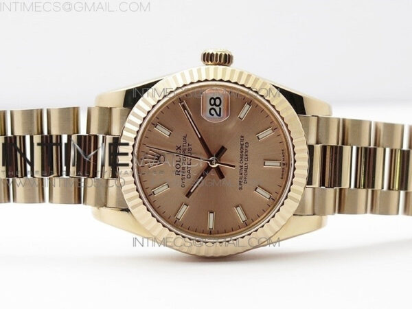 Datejust 31mm 278275 RG BP Best Edition RG Sticks Markers Dial on RG President Bracelet – Bild 3