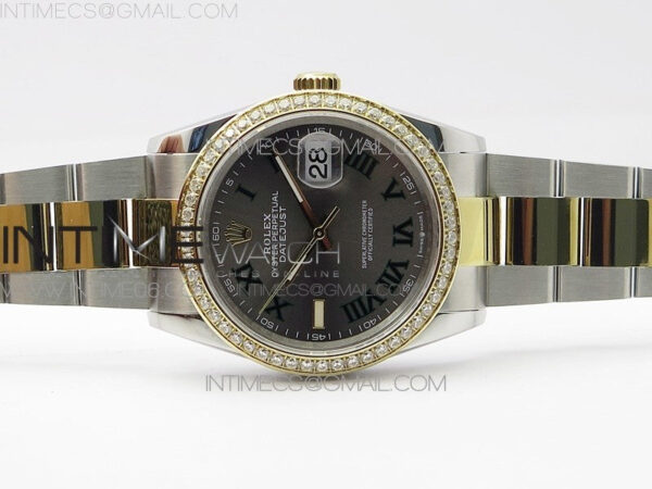 DateJust 36 SS/YG 126283 JDF 1:1 Best Edition Gray Dial on Oyster Bracelet – Bild 3