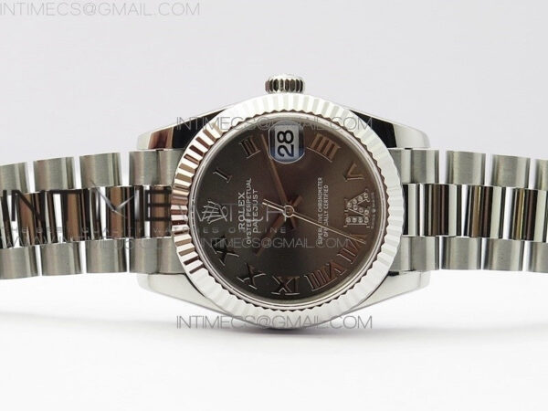 Datejust 31mm 278275 SS BP Best Edition Gray Roman Markers Dial(@6 Crystal Makrer) on SS President Bracelet – Bild 3
