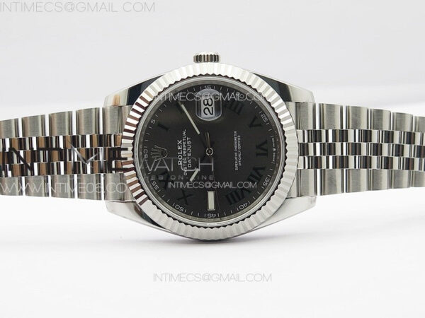 DateJust 41 126334 NTF 1:1 Best Edition 904L Steel Gray Roman Dial on Jubilee Bracelet VR3235 – Bild 2