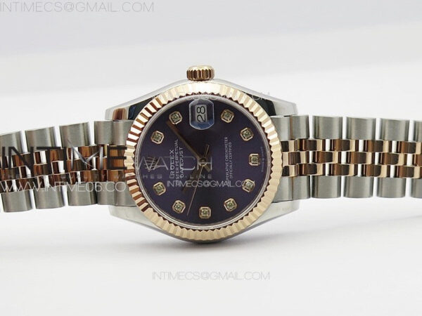 DateJust 31mm 178271 SS/RG APSF Best Edition Blue Dial Crystal Markers on Jubilee Bracelet A2824 – Bild 4