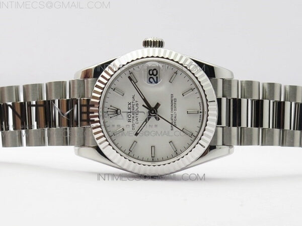 Datejust 31mm 278275 SS BP Best Edition White Stick Markers Dial on SS President Bracelet – Bild 3