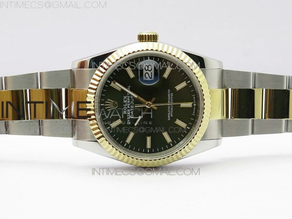 Datejust 36mm 116231 SS/YG BP 1:1 Best Edition Green Dial Stick Markers On SS/YG Oyster Bracelet A2824 – Bild 2