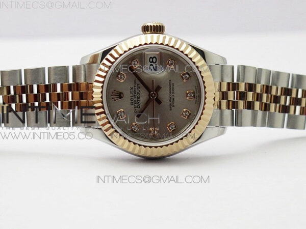 Datejust 28mm 279173 SS/RG BP Best Edition Silver Crystal Markers Dial on SS/RG Jubilee Bracelet ETA2671 – Bild 3