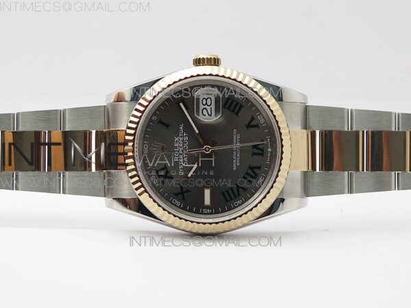 DateJust 36 SS/RG 126231 BP 1:1 Best Edition Gray Dial on Oyster Bracelet – Bild 4