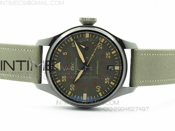 Big Pilot Real PR 48mm IW501902 Real Ceramic ZF 1:1 Best Edition on Green Nylon Strap A51111 V2(Released) – Bild 3
