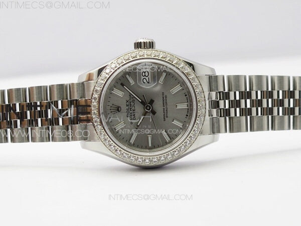 Datejust 28mm 279179 SS/Crystals APSF Best Edition Silver Dial Sticks Markers on SS Jubilee Bracelet NH05 – Bild 3