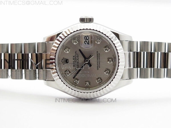 DateJust 28mm SS BP Best Edition Silver Dial on SS Bracelet ETA2671 – Bild 3